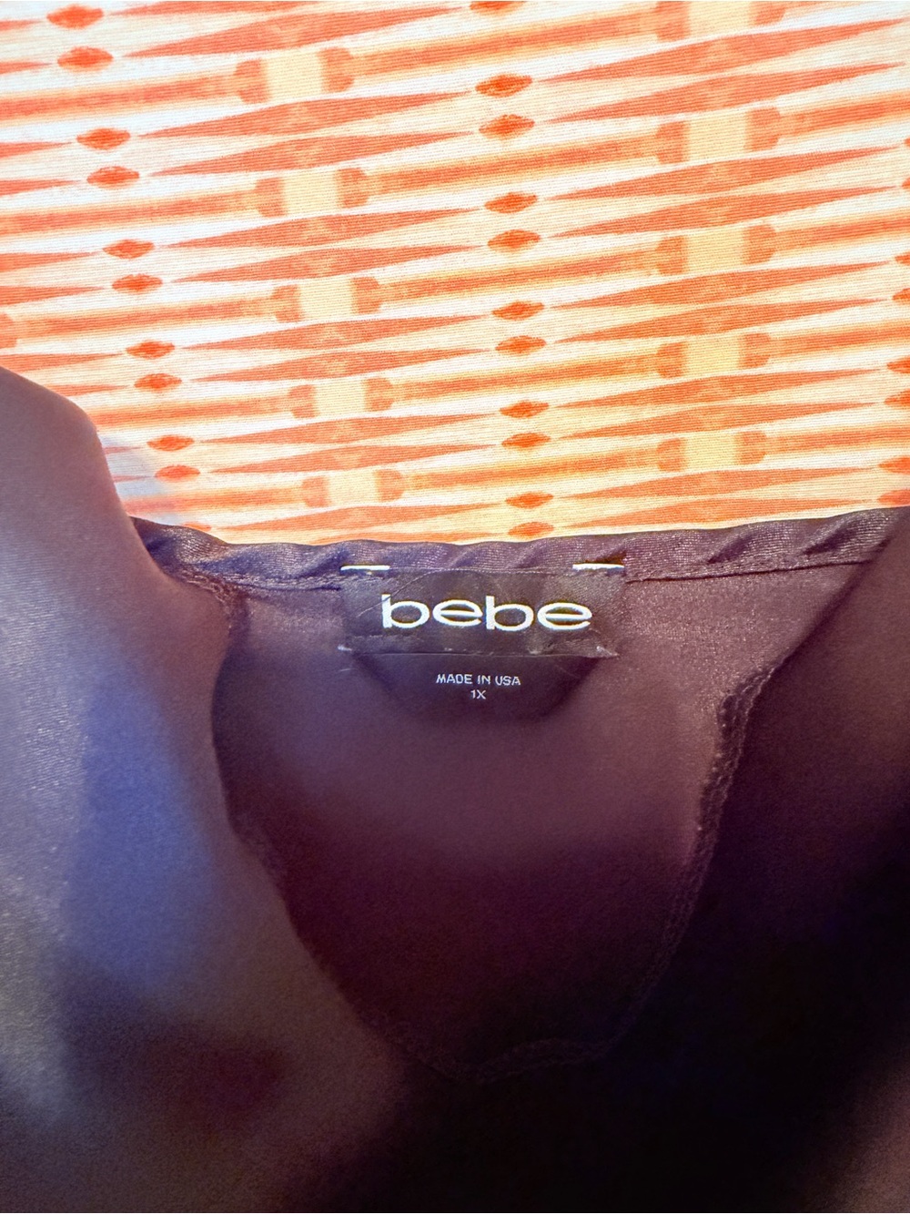 bebe Black Satin Cowl Slip Dress - Picture 5 of 6